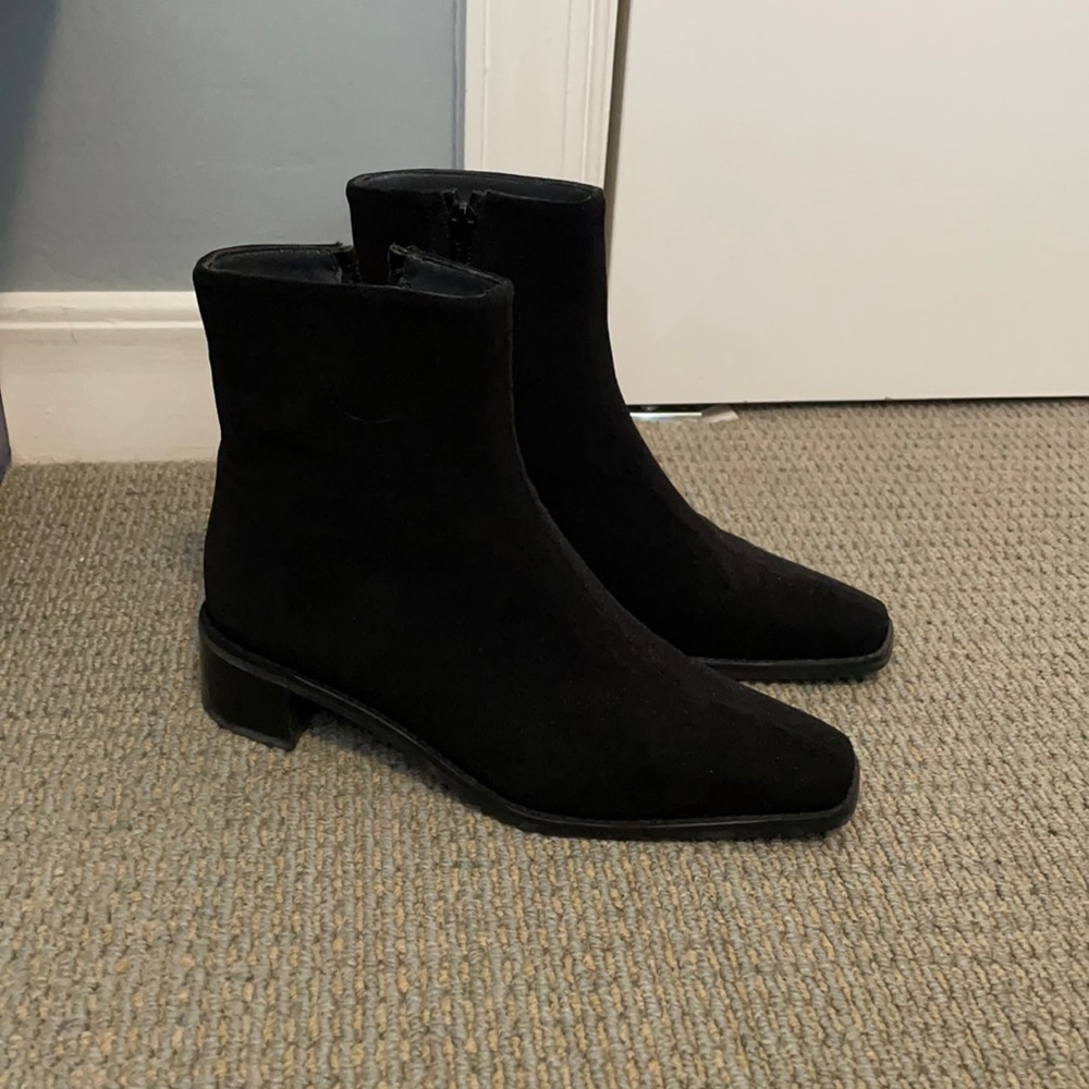Stuart Weitzman black ankle boots